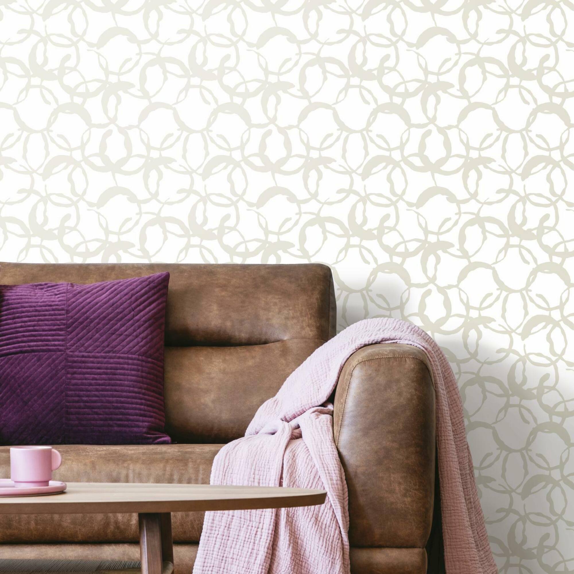 RoomMates Scattered Rings Peel & Stick Wallpaper